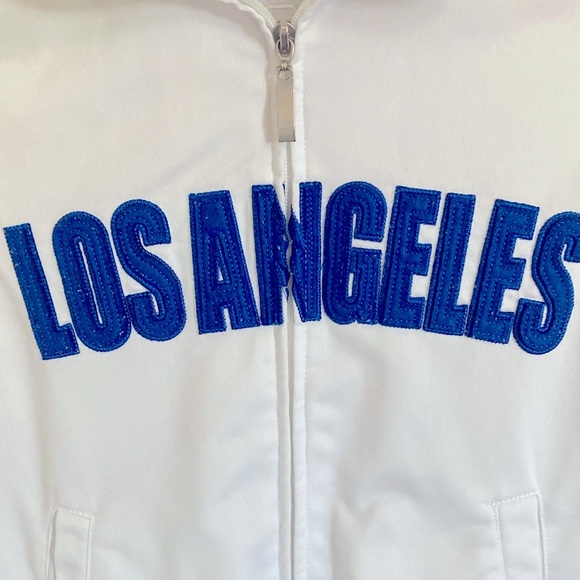 Vision Sports Los Angeles Track Jacket Size S White and Blue - Picture 3 of 6